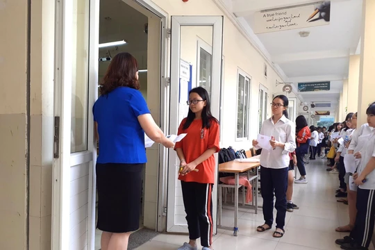 Thí sinh dự thi THPT quốc gia 2019. Ảnh: Minh Thúy