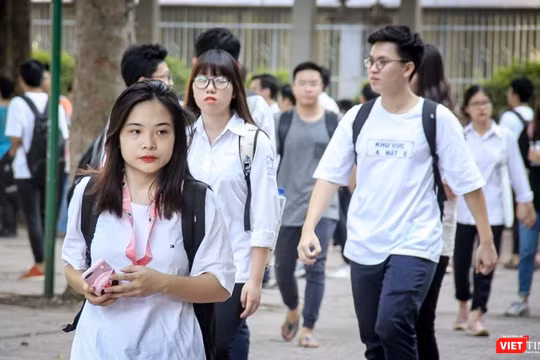 Thí sinh dự thi THPT quốc gia 2019.