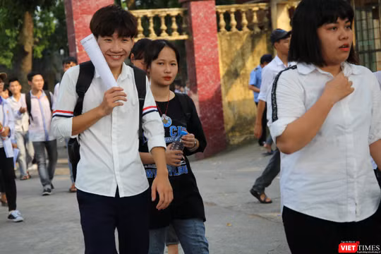 Thí sinh dự thi THPT quốc gia 2019