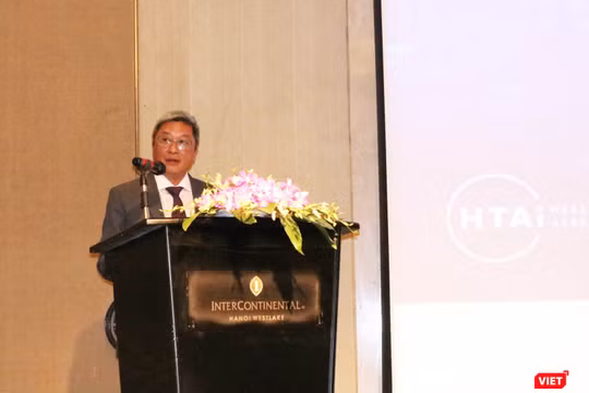 PGS.TS. Nguyễn Trường Sơn – Thứ trưởng Bộ Y tế - phát biểu khai mạc diễn đàn Châu Á về chính sách đánh giá công nghệ y tế 2019. Ảnh: Minh Thúy