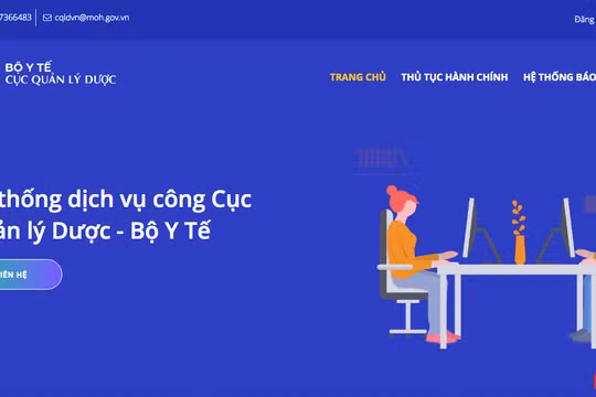 Hệ thống dịch vụ công Cục Quản lý Dược (Bộ Y tế)