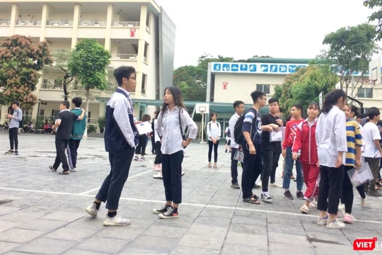 Thí sinh dự thi THPT quốc gia 2019. Ảnh: Minh Thúy