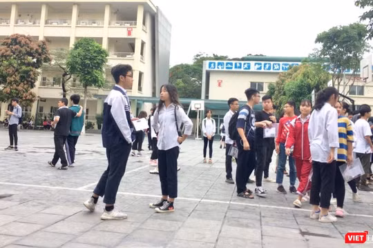 Thí sinh dự thi THPT quốc gia 2019. Ảnh: Minh Thúy