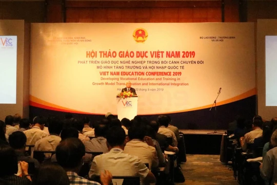 Hội thảo giáo dục Việt Nam 2019. Ảnh: Minh Thúy