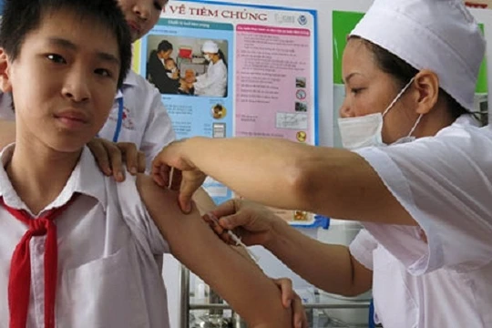 Tiêm vắcxin ngừa sởi, Rubella cho người 16-17 tuổi