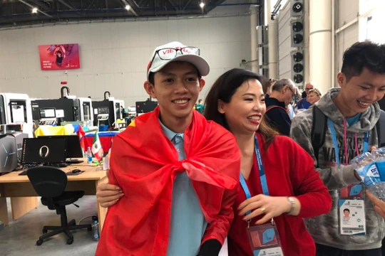 Thí sinh Trương Thế Diệu. Ảnh: Tổng cục Giáo dục nghề nghiệp