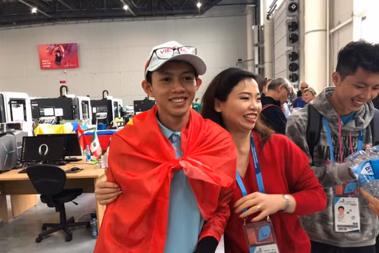 Thí sinh Trương Thế Diệu. Ảnh: Tổng cục Giáo dục nghề nghiệp