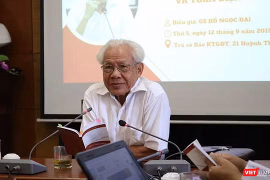 GS. Hồ Ngọc Đại. Ảnh: Minh Thúy.