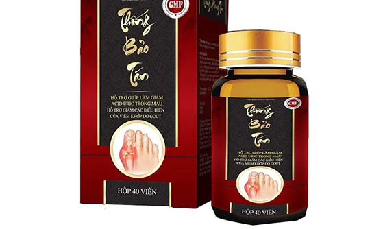 Sản phẩm thực phẩm bảo vệ sức khỏe Thống Bảo Tán. Ảnh: Internet