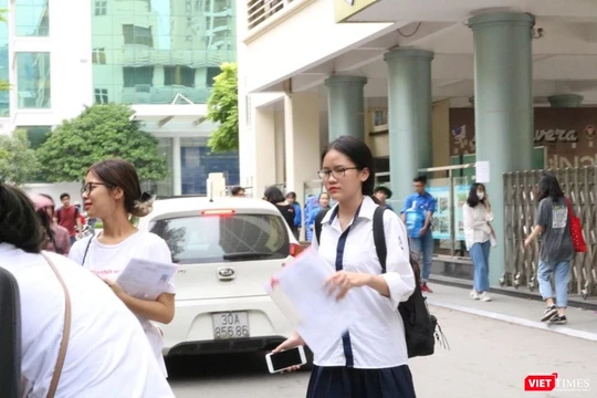 Thí sinh dự thi THPT quốc gia 2019. Ảnh: Minh Thúy