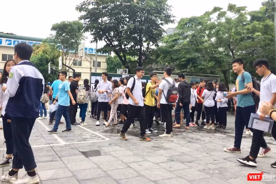 Thí sinh dự thi THPT quốc gia 2019. Ảnh: Minh Thúy