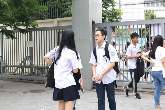 Thí sinh dự thi THPT quốc gia 2019. Ảnh: Minh Thúy