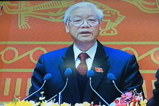 Tổng Bí thư Nguyễn Phú Trọng phát biểu tại Đại hội