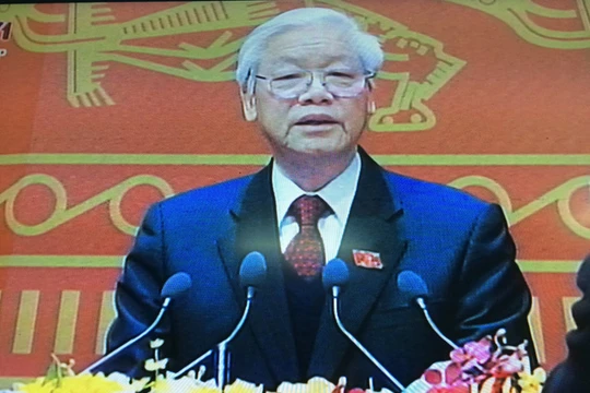 Tổng Bí thư Nguyễn Phú Trọng phát biểu tại Đại hội