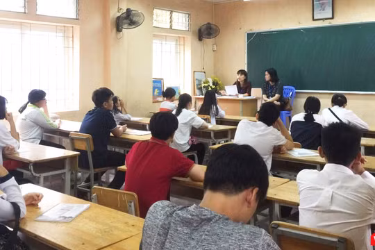 Học sinh trong lớp học 