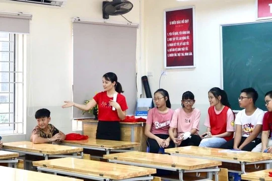 Học sinh trong giờ học. Ảnh: Minh Thúy