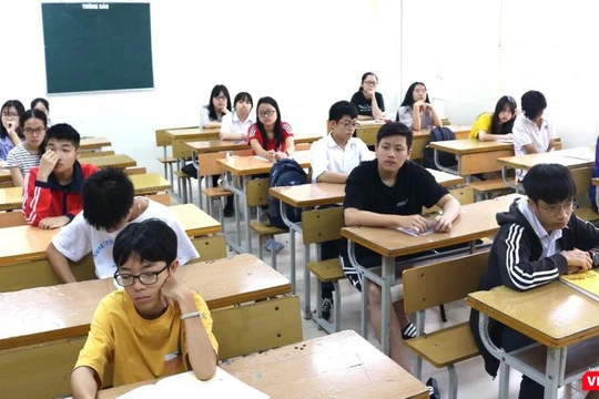 Học sinh trong giờ học. Ảnh: Minh Thúy