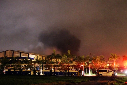 Hiện trường vụ hỏa hoạn.