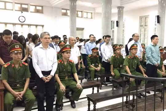 Quang cảnh phiên xét xử sơ thẩm "đại án" Ocean Bank - Hà Văn Thắm. (Ảnh: Internet)