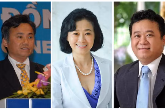 Bà Đặng Thị Hoàng Yến và hai em trai: Đặng Quang Hạnh (trái) và Đặng Thành Tâm (phải). (Ảnh: Internet)