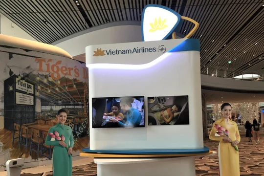 Vietnam Airlines chuyển nhà ga khai thác tại Singapore sang T4 Changi, từ 7/11. (Ảnh: VNA)