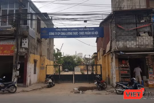 Trên nền trụ sở 67A Trương Định của Hanoi Food sẽ sớm mọc lên một tổ hợp bất động sản quy mô. (Ảnh: N.G)