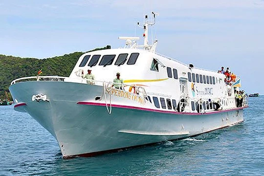 Một chuyến tàu của Công ty cổ phần Tàu cao tốc Superdong – Kiên Giang (HoSE: SKG). (Ảnh: Internet)