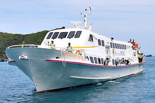 Một chuyến tàu của Công ty cổ phần Tàu cao tốc Superdong – Kiên Giang (HoSE: SKG). (Ảnh: Internet)