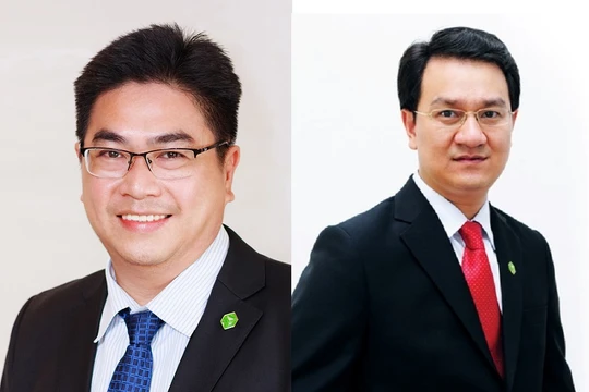 Tân CEO Novaland Bùi Xuân Huy và người tiền nhiệm Phan Thành Huy. (Ảnh: NVL)