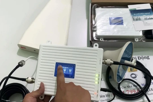 Thiết bị kích sóng di động của một hộ gia đình bị cơ quan chức năng xử phạt hành chính. Ảnh: Cục Tần số vô tuyến điện.