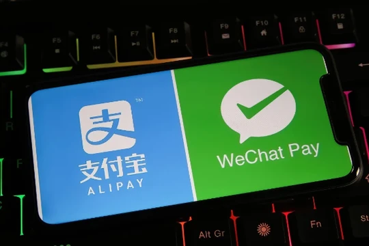 2 nền tảng thanh toán điện tử lớn nhất tại Trung Quốc: Alipay và WeChat Pay (Ảnh: SCMP)
