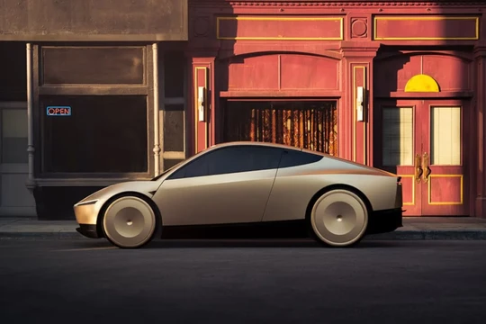 Mẫu xe Tesla Cybercab mới của Elon Musk (Ảnh: SCMP)