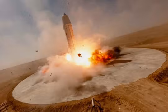 Deep Blue Aerospace đã tiến hành thử nghiệm tên lửa đẩy tái sử dụng Nebula-1 tại Ejin Banner, Nội Mông, vào ngày 22/9/2024 (Ảnh: SCMP)