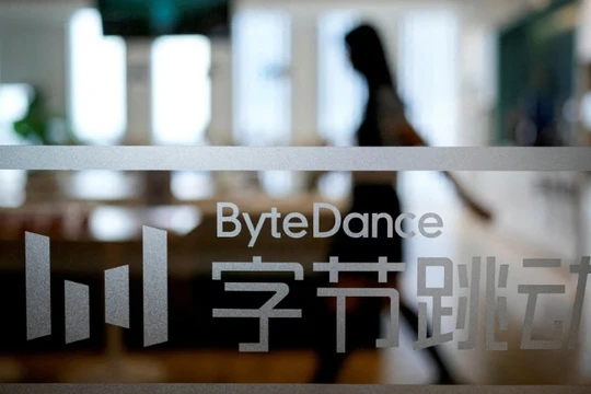 Logo ByteDance tại văn phòng công ty ở Thượng Hải, Trung Quốc. Ảnh: SCMP