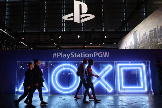 Gian hàng PlayStation tại Tuần lễ trò chơi điện tử Paris (PGW) (Ảnh: Reuters)