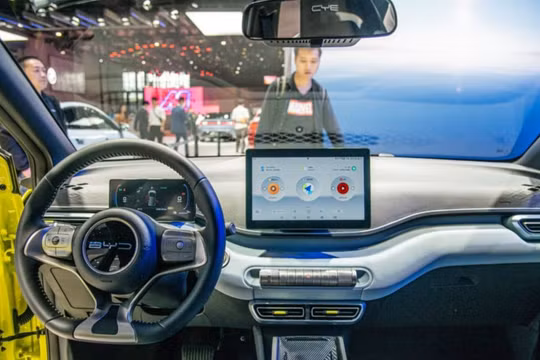 Các mẫu xe giá rẻ của BYD sẽ được trang bị hệ thống lái tự động. Ảnh: SCMP.