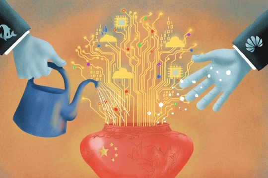 Huawei và DeepSeek đã trở thành những người tiên phong trong tham vọng AI của Trung Quốc. Ảnh: SCMP.