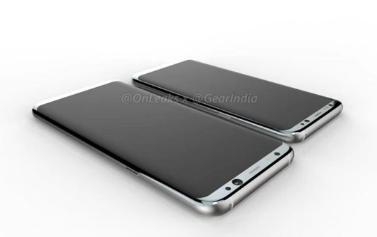 Hình ảnh chiếc Samsung Galaxy S8 Plus mà @EvLeaks từng chia sẻ gần đây.