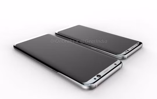 Hình ảnh chiếc Samsung Galaxy S8 Plus mà @EvLeaks từng chia sẻ gần đây.