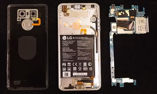 Nội thất của chiếc LG G6 vừa ra mắt.