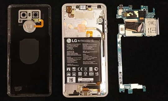 Nội thất của chiếc LG G6 vừa ra mắt.