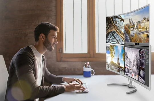 Philips giới thiệu màn hình cong 4K khung hình khủng