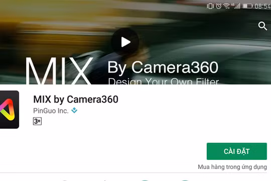 Đầu tiên bạn cần tải về và cài đặt ứng dụng MIX by 360 từ kho ứng dụng.