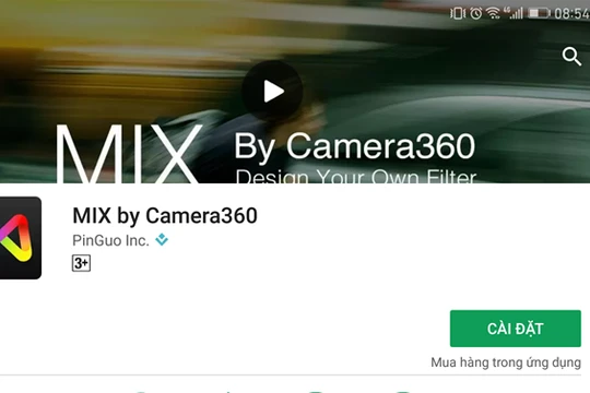 Đầu tiên bạn cần tải về và cài đặt ứng dụng MIX by 360 từ kho ứng dụng.