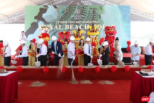 Lễ khởi công Dự án Khu nghỉ dưỡng tiêu chuẩn 5 sao quốc tế Hội An Royal Beach Resort tại khu vực biển An Bàng (TP Hội An, tỉnh Quảng Nam).
