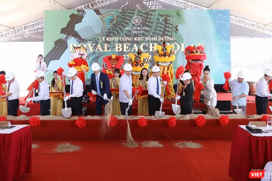 Lễ khởi công Dự án Khu nghỉ dưỡng tiêu chuẩn 5 sao quốc tế Hội An Royal Beach Resort tại khu vực biển An Bàng (TP Hội An, tỉnh Quảng Nam).