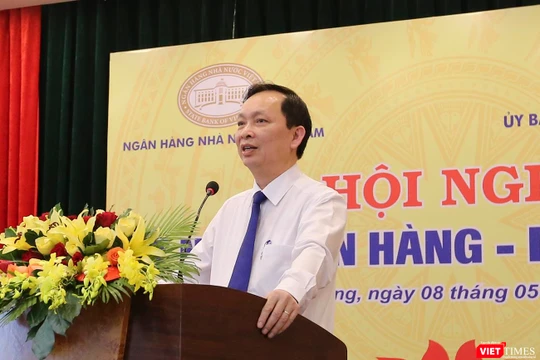 Ông Đào Minh Tú, Phó Thống đốc NHNN Việt Nam phát biểu đề dẫn Hội nghị Kết nối Ngân hàng-Doanh nghiệp tại Đà Nẵng