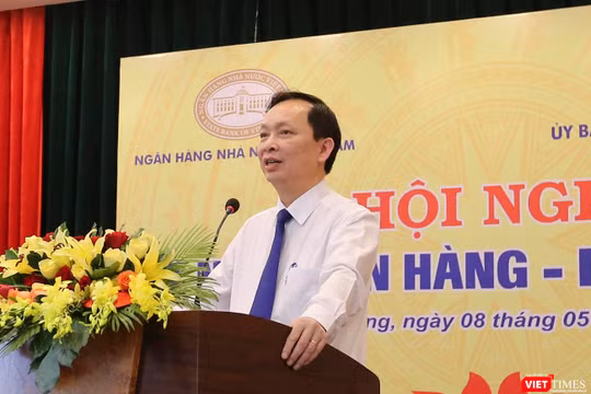 Ông Đào Minh Tú, Phó Thống đốc NHNN Việt Nam phát biểu đề dẫn Hội nghị Kết nối Ngân hàng-Doanh nghiệp tại Đà Nẵng