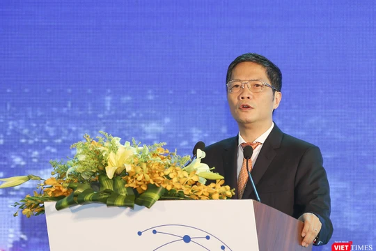 Ông Trần Tuấn Anh - Bộ trưởng Bộ Công Thương phát biểu khai mạcdiễn đàn Logistics Việt Nam 2019 lần thứ 7 (VLF 2019) diễn ra tại Đà Nẵng