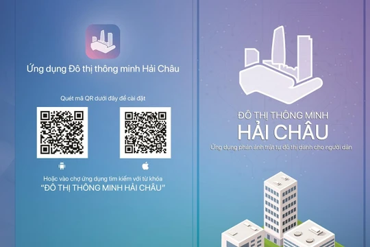 Ứng dụng "Đô thị thông minh Hải Châu" vừa được UBND quận Hải Châu đưa vào sử dụng
